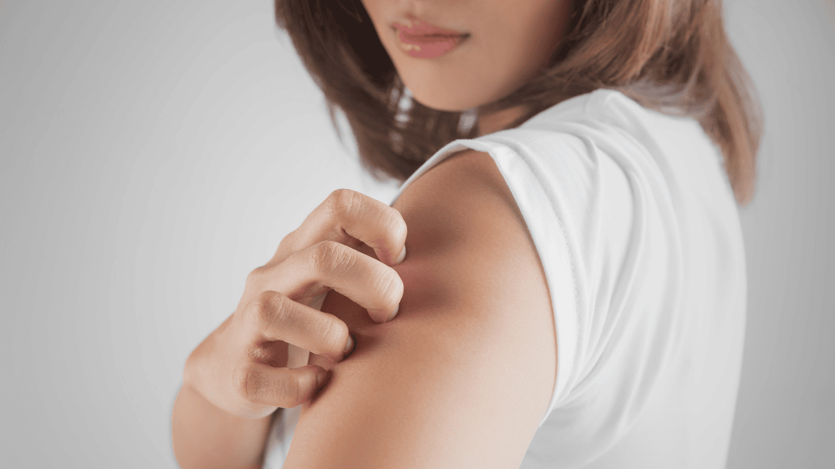 handuk kasar dan gatal