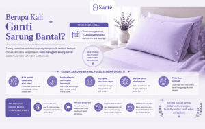 berapa kali ganti sarung bantal