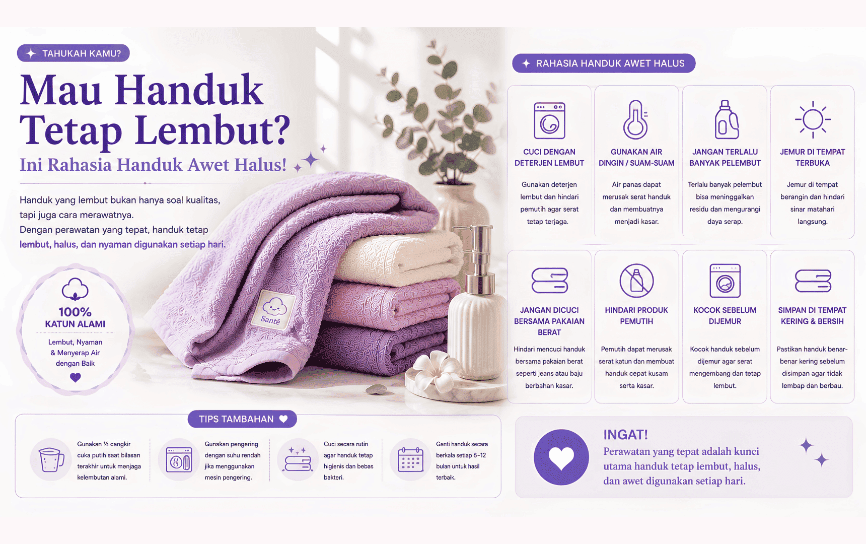 rahasia handuk awet halus