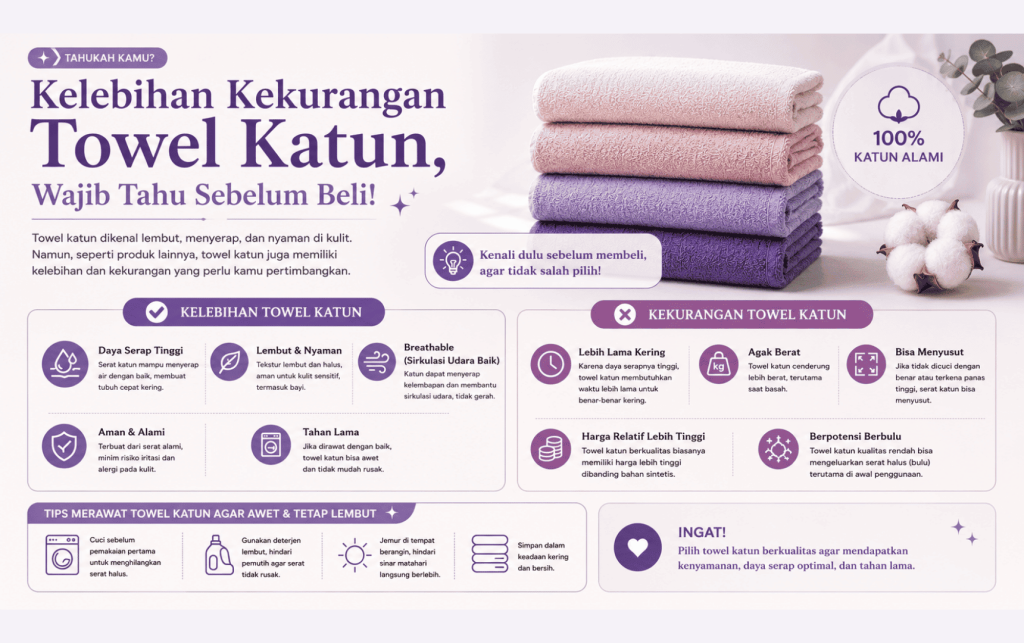 rekomendasi memilih towel halus