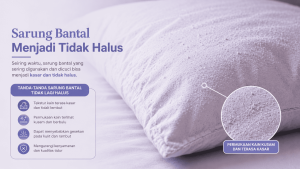 sarung bantal menjadi tidak halus
