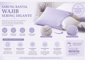sarung bantal wajib sering diganti