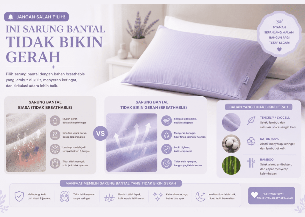 sarung bantal wajib sering diganti2