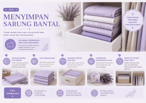 tips menyimpan sarung bantal