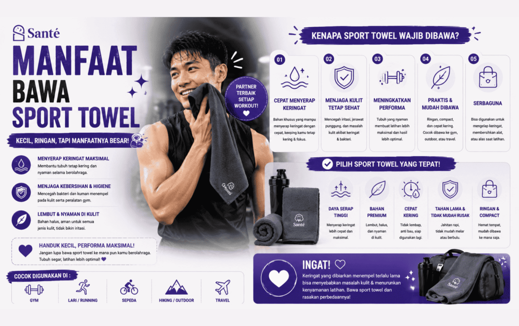 manfaat bawa sport towel