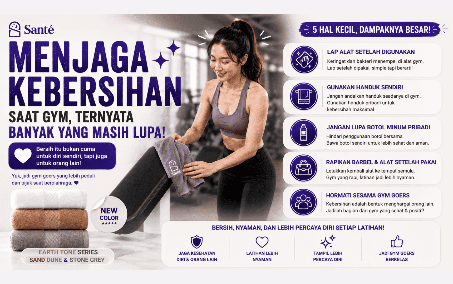 Menjaga Kebersihan Saat Gym