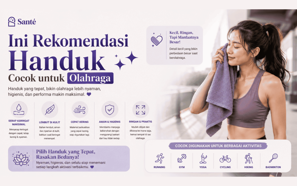 handuk cocok untuk olahraga