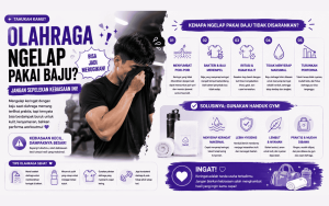olahraga ngelap pakai baju