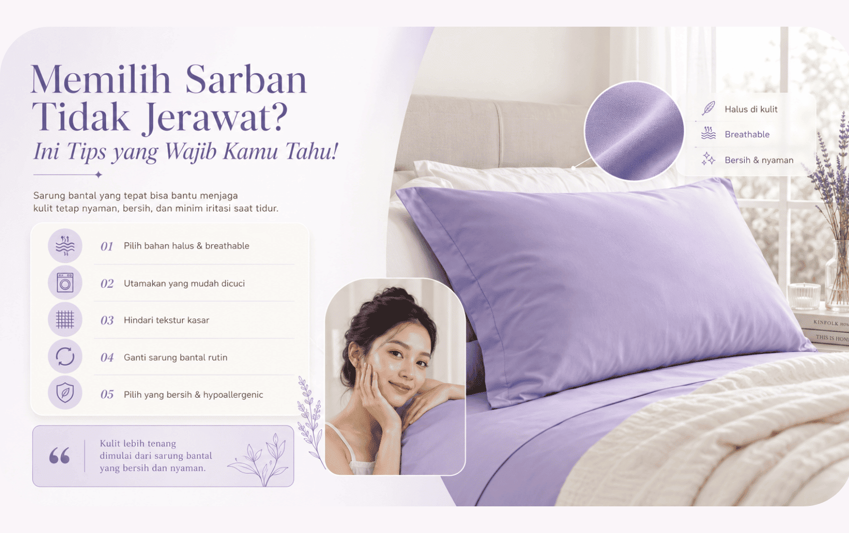 Memilih Sarban Tidak Jerawat? Ini Tips yang Wajib Kamu Tahu!
