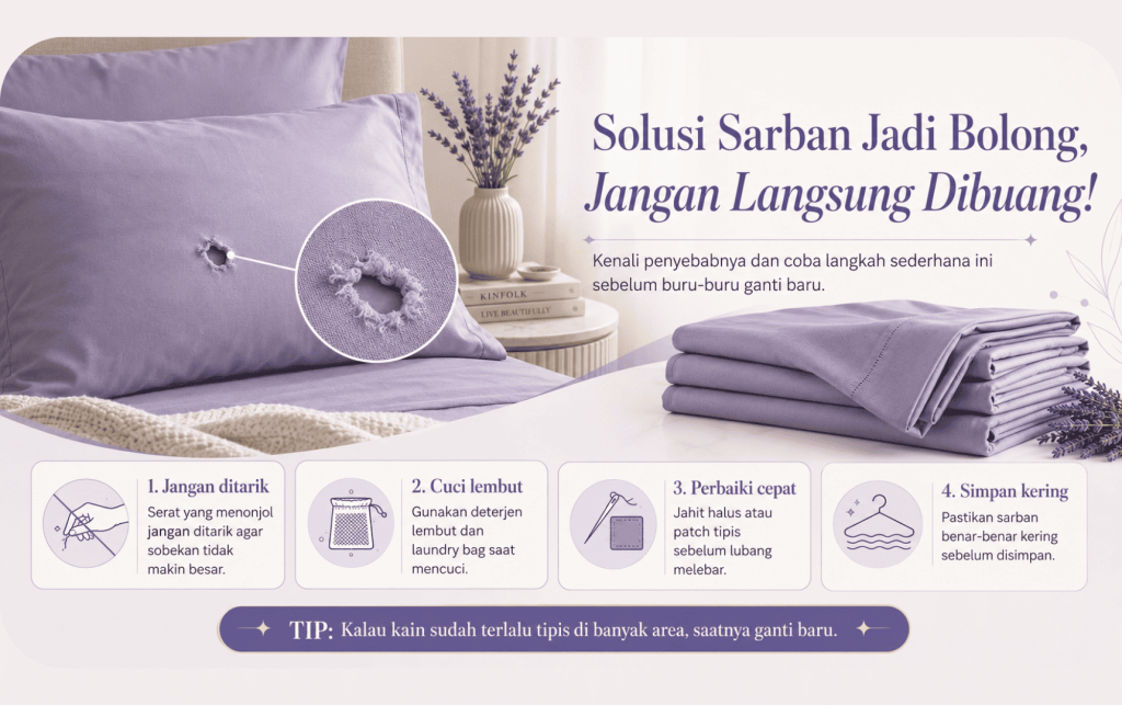 Solusi Sarban Jadi Bolong, Jangan Langsung Dibuang!