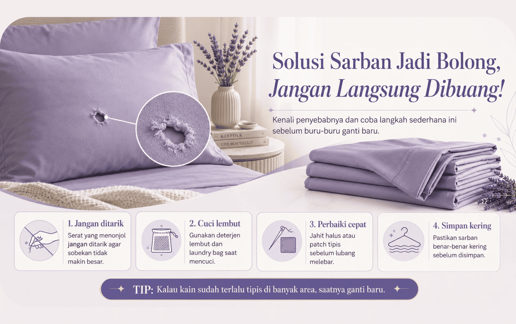 Solusi Sarban Jadi Bolong, Jangan Langsung Dibuang!