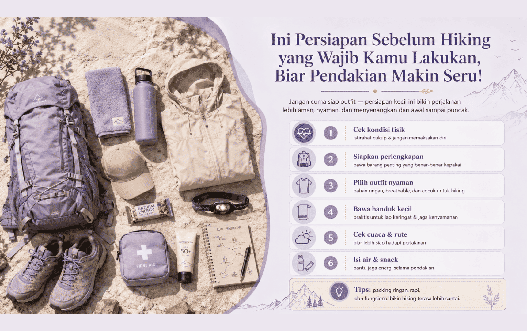 Ini Persiapan Sebelum Hiking yang Wajib Kamu Lakukan, Biar Pendakian Makin Seru!