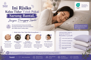 resiko tidak pakai sarung bantal