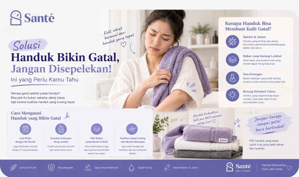 Solusi Handuk Bikin Gatal
