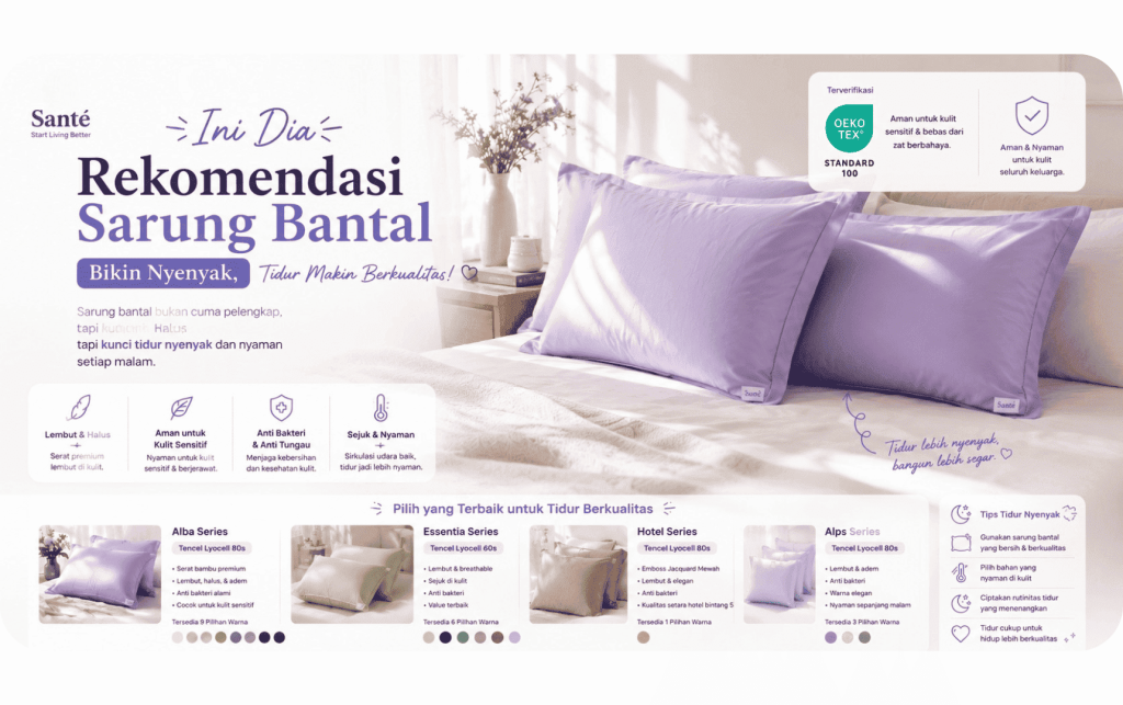 rekomendasi sarung bantal nyenyak