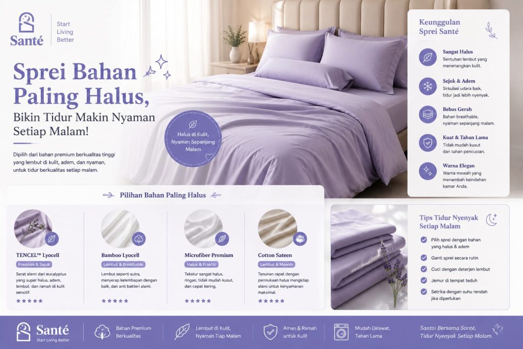 sprei bahan paling halus