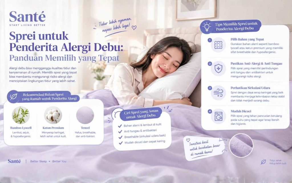 Sprei untuk Penderita Alergi Debu