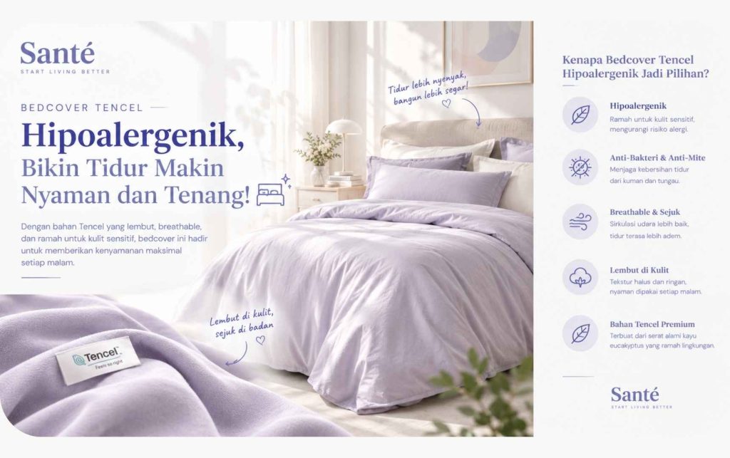 Bedcover Tencel Hipoalergenik