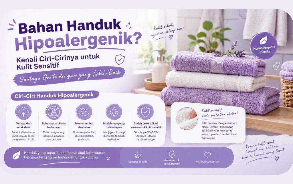 bahan handuk hipoalergenik
