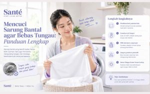 Mencuci Sarung Bantal agar Bebas Tungau