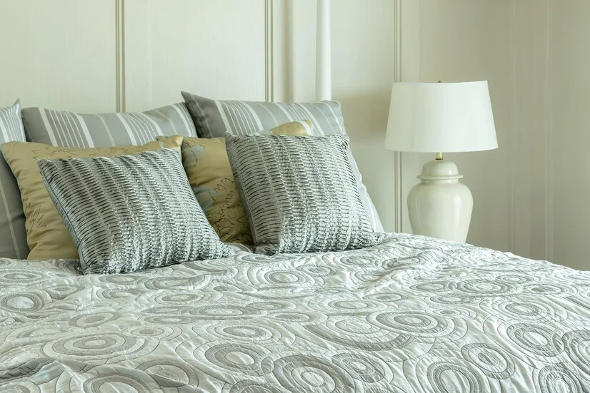 sprei TENCEL 80s motif abstrak