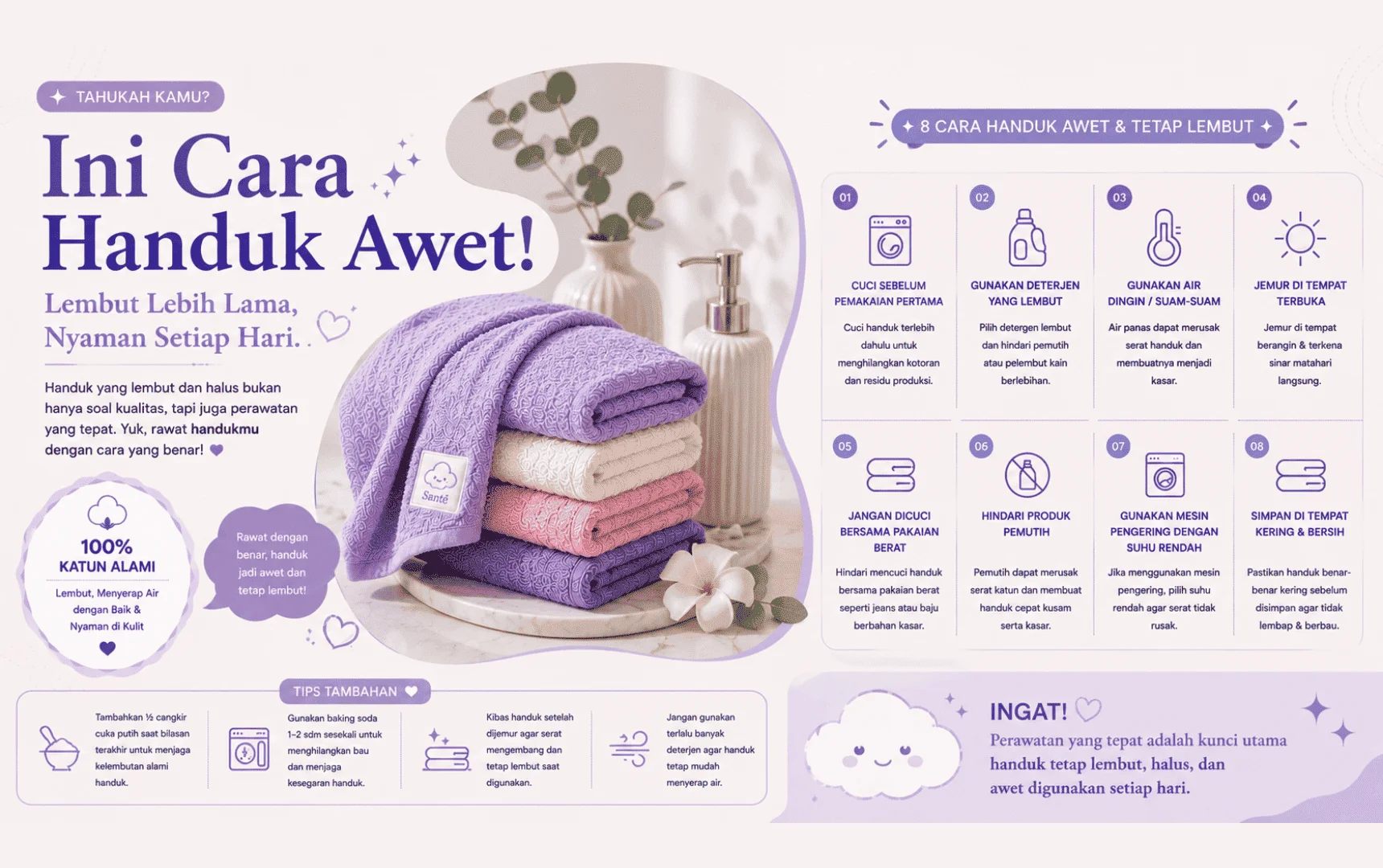 ini cara handuk awet