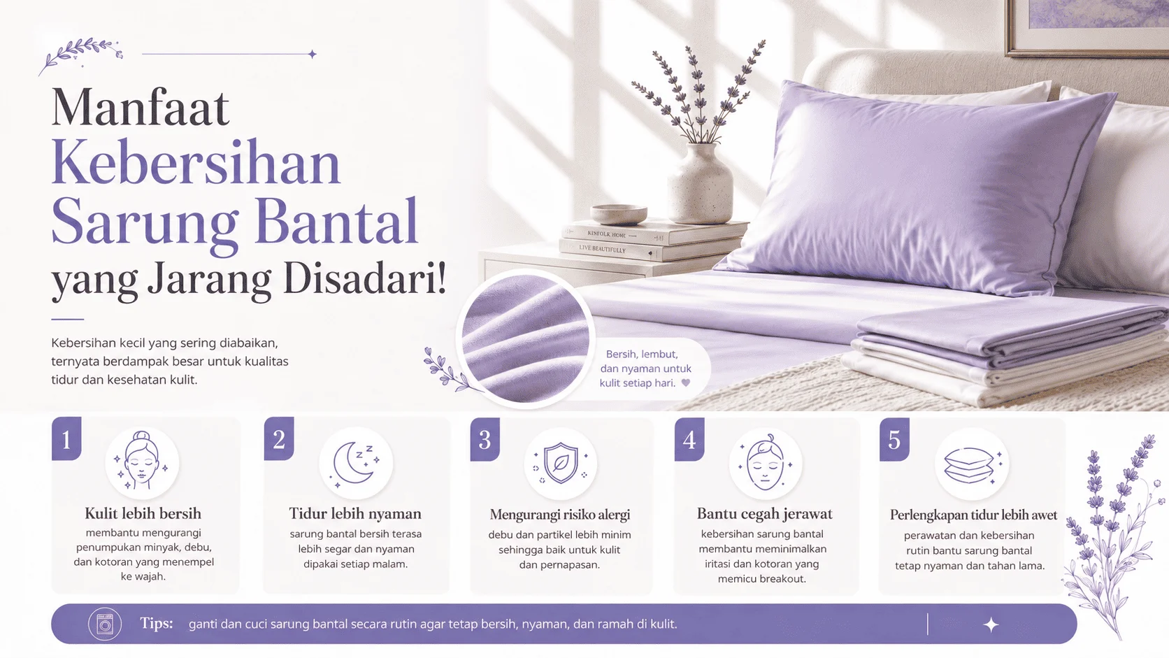 Manfaat Kebersihan Sarung Bantal yang Jarang Disadari!