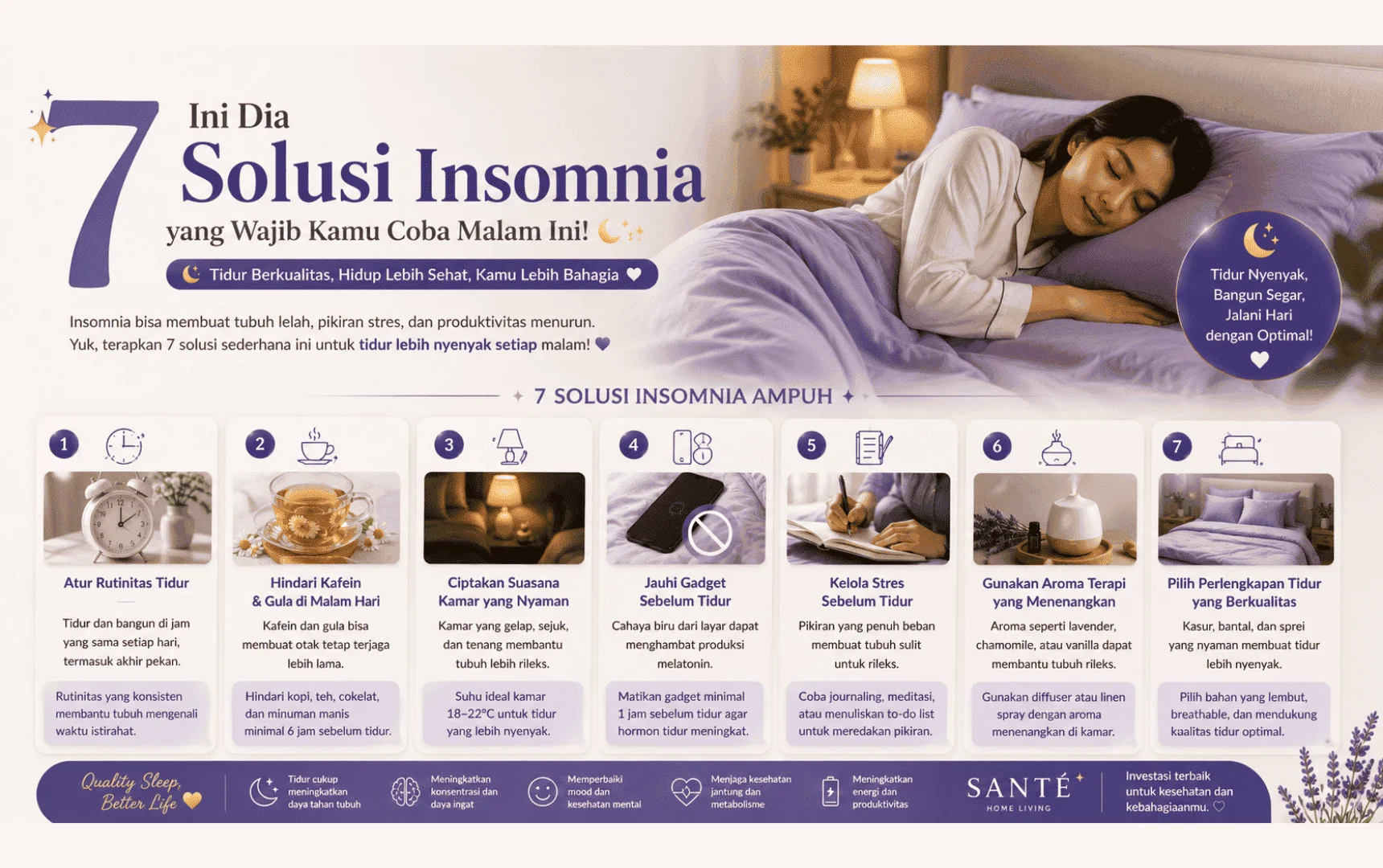 Ini Dia Solusi Insomnia yang Wajib Kamu Coba Malam Ini!🌙