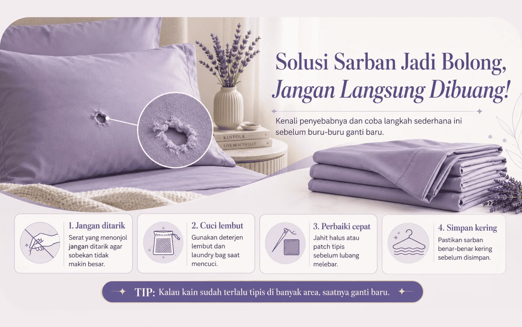 Solusi Sarban Jadi Bolong, Jangan Langsung Dibuang!