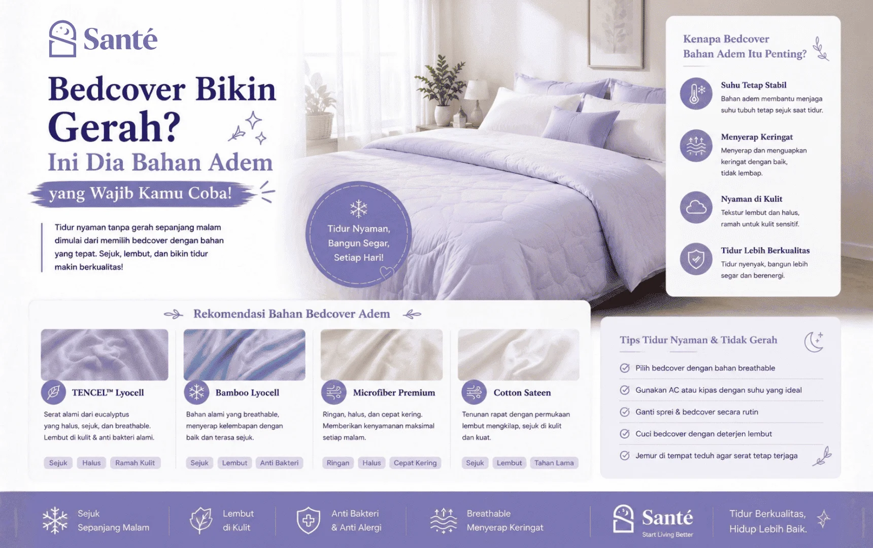 Bedcover Bikin Gerah?
